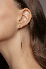 Marquise 18K White Gold Earrings w. Lab-Grown Diamonds