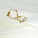 Tiaré 14K Gold Earring w. Blue Sapphire