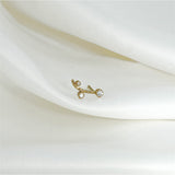 Annie 18K Gold Earstick w. Diamonds