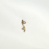 Annie 18K Gold Earstick w. Diamonds