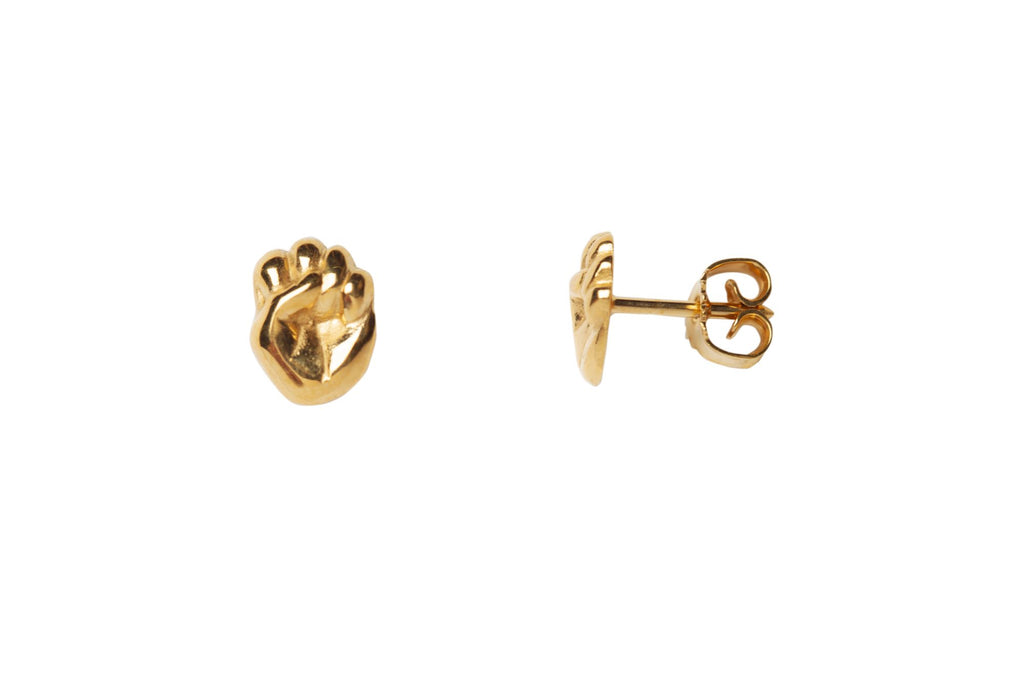 Sara girlpower Earring Gold Plated