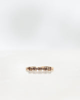 Mini Brigitte Chocolate 18K Gold, Whitegold or Rosegold Ring w. Diamonds
