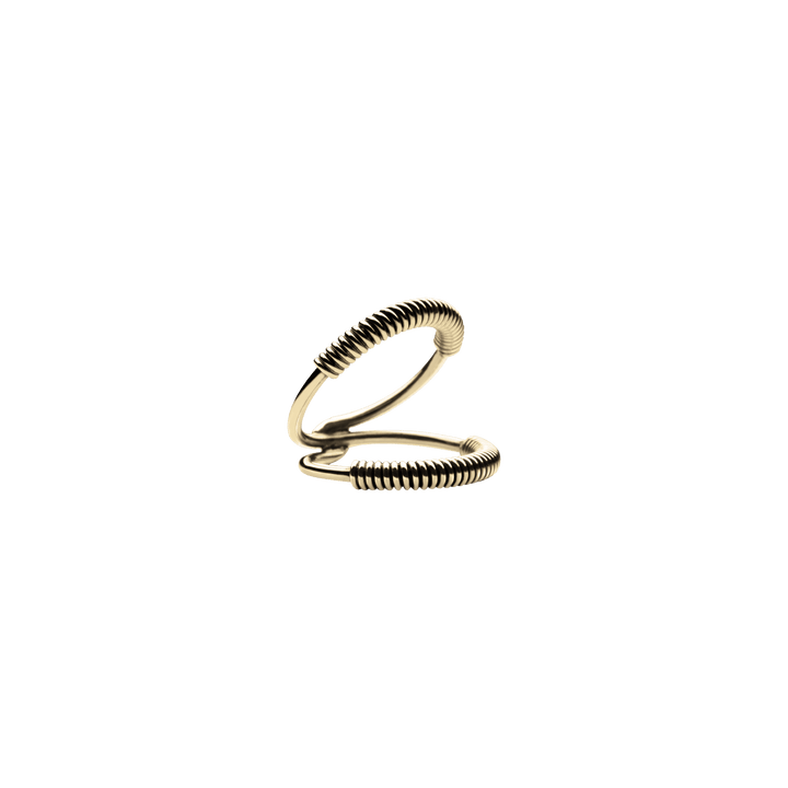 Mini Martini Viper Ring Gold Plated