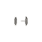 Mini Bullet Øreringe Sølv