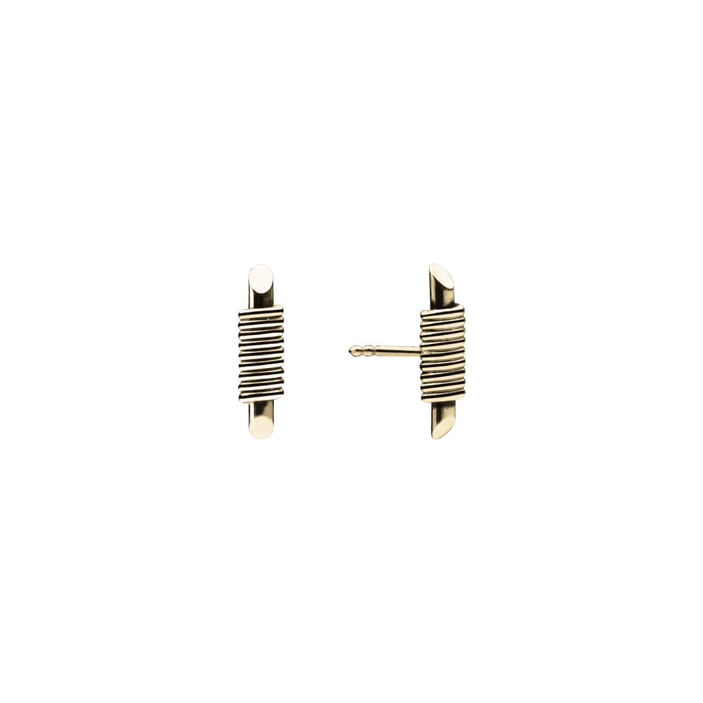 Mini Bullet Earrings Gold Plated