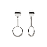 Mini Martini Earrings Silver