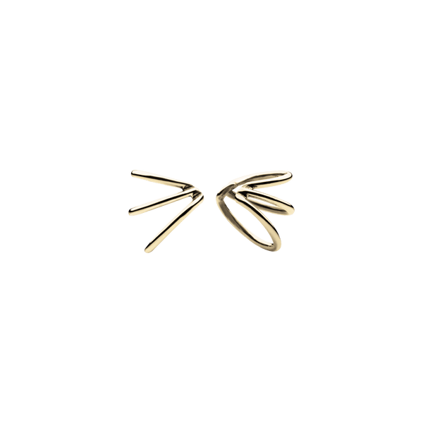 Mini Spine Gold Ear Cuffs Gold Plated