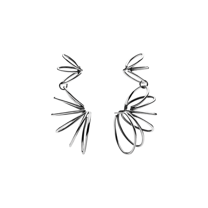 Multiple kleine Hoops, Ohrringe aus Silber