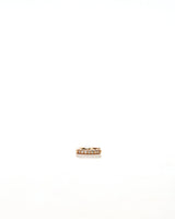 Signature 6mm 18K Gold, Whitegold or Rosegold Huggie w. Diamonds