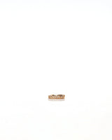 Signature 7mm 18K Gold, Whitegold or Rosegold Huggie w. Diamonds