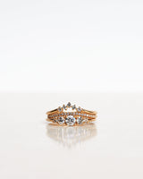 Elise 18K Gold, Whitegold or Rosegold Ring w. Diamonds
