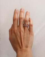 Hilda 18K Guld, Hvidguld eller Rosaguld Ring m. Diamanter