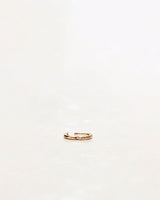 Signature 6mm 18K Gold, Whitegold or Rosegold Huggie w. Diamonds