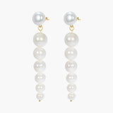 Nava 01 9K Gold Earrings w. Pearls