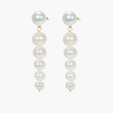Nava 02 9K Gold Earrings w. Pearls