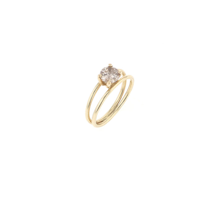 Miss Bell 14K Gold Ring w. Diamond