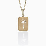 Dandelion Square 14K Gold Necklace