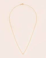 18K Gold Necklace w. White Diamond