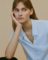 18K Gold Necklace w. White Diamond