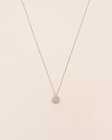 18K Gold necklace w. white Diamonds