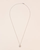 18K Gold necklace w. white Diamonds