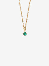 Emerald Drop 0.05 14K Gold Necklace w. Emerald