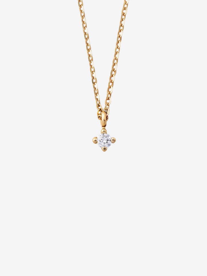 Diamond Drop 0.05 14K Gold Necklace w. Diamond