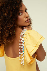 Choker Bahía Sunshine 18K Gold Plated Necklace w. Pearls