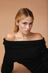 Ánfora 18K Gold Plated Necklace w. Pearls