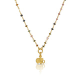 Collar Ananda 18K Gold Plated Necklace w. Tourmaline