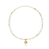 Collar Langob 18K Gold Plated Necklace w. Pearls