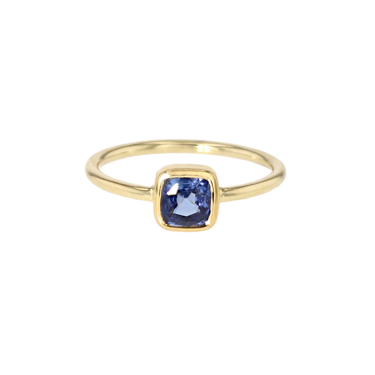 Goldring 14K I Klassisches Blau I Saphir