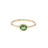 Goldring 14K I Klassisches Grün I Granat