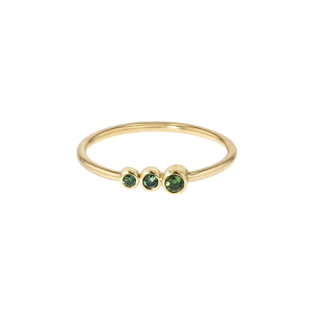 Miss Marilyn 14K & 18K Guld Ring m. Tsavorit Sten