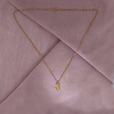 Circus Letter J Gold Plated Necklace