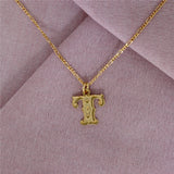 Circus Bogstav T Forgyldt Halskæde