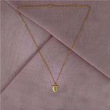 Circus Bogstav U Forgyldt Halskæde