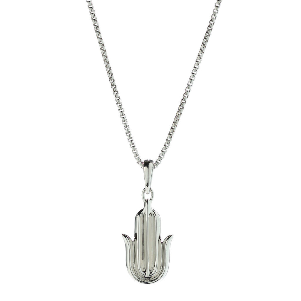 Hope Hamsa Silver Necklace