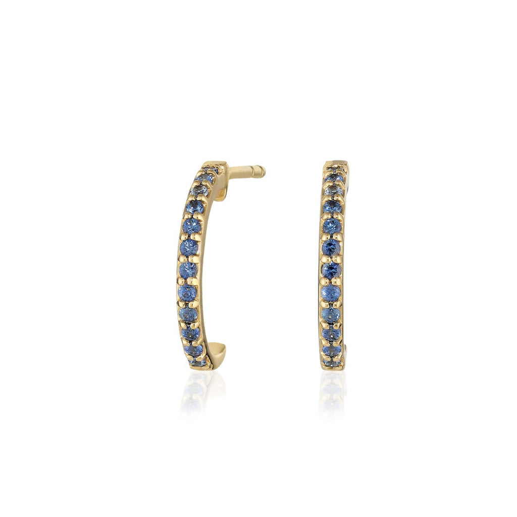 Nina 18K Gold Earrings w. Sapphires