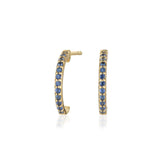 Nina 18K Gold Earrings w. Sapphires