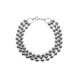 Champagne Triple Choker Silver