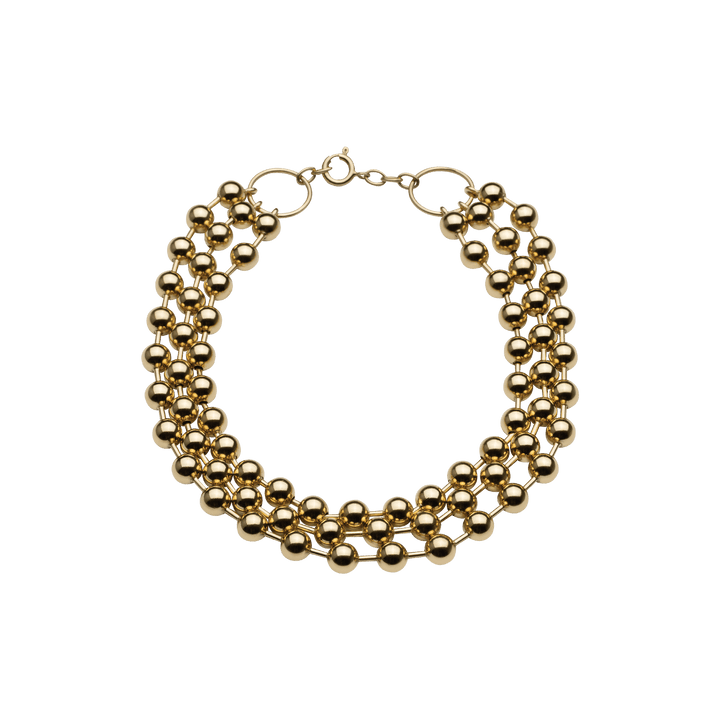 Champagne Triple Choker Gold Plated