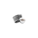 Supersonic Pearl Ring Silver