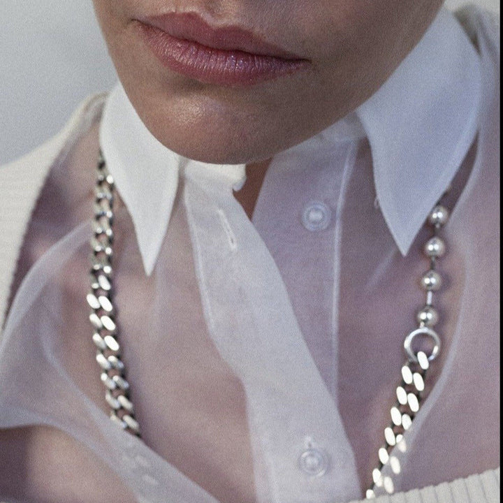 Unisex Necklace Silver