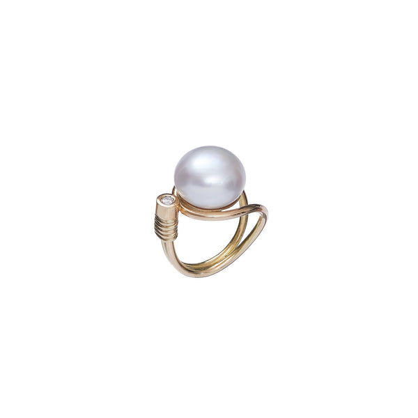 Somnia Pearl Ring Gold