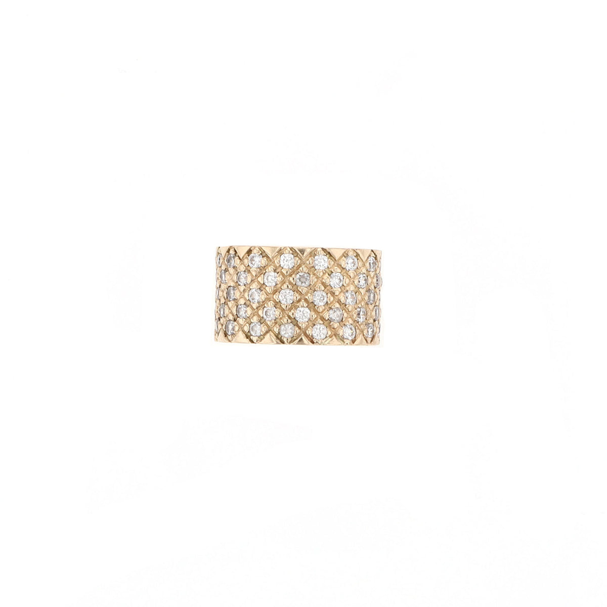 Sparkling Diamonds 14K Gold Ring w. Diamonds