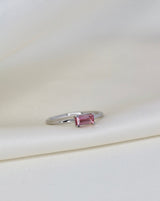 Nord Pink S 18K Whitegold Ring w. Tourmaline & Diamond