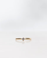 Not So Tiny 18K Guld, Hvidguld eller Rosaguld Ring m. Diamant