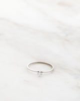 Not So Tiny 18K Guld, Hvidguld eller Rosaguld Ring m. Diamant