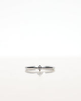 Not So Tiny 18K Guld, Hvidguld eller Rosaguld Ring m. Diamant